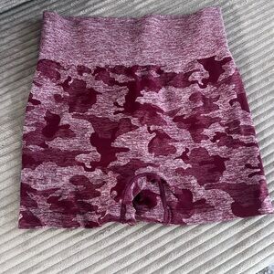SHEIN Purple Athletic Shorts with Stretchy Waistband